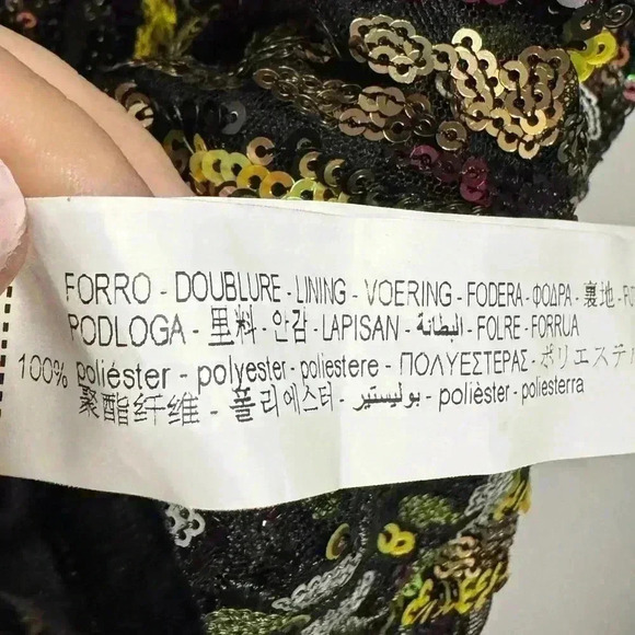 Zara Sequined Midi Dress Size Small - Picture 7 of 7